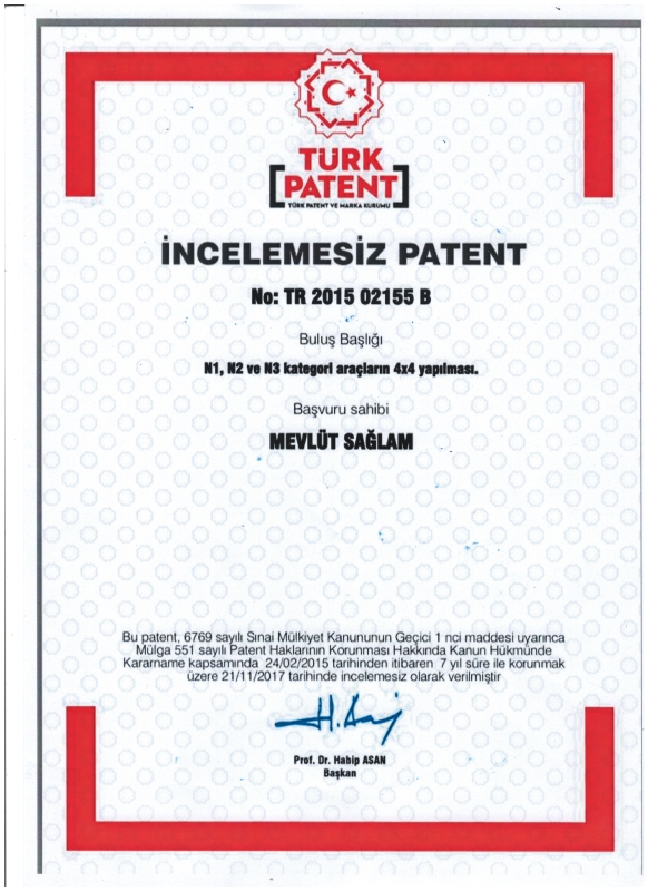Patent No; Tr 2015 02155 B