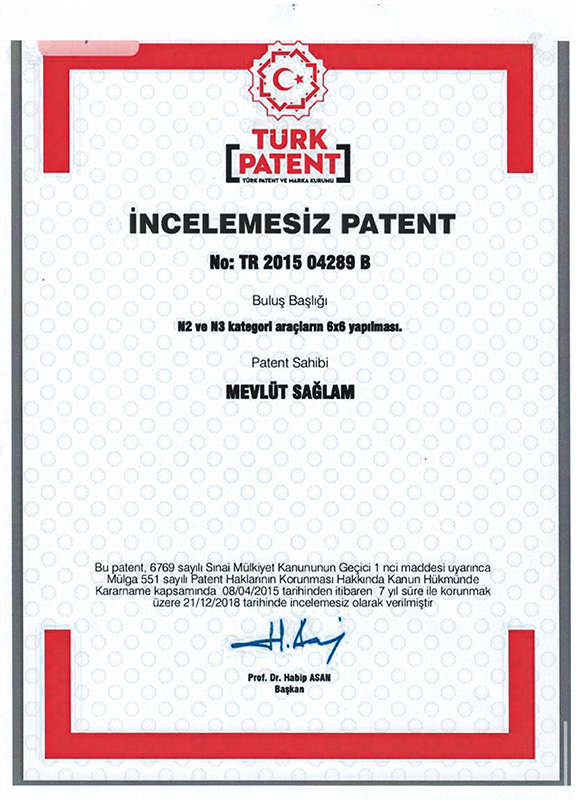 Patent No; Tr 2015 04289 B